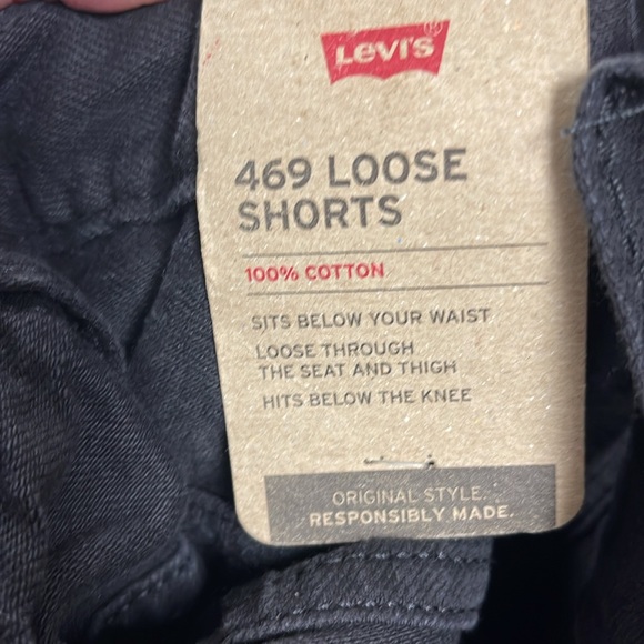 Levi’s 469 Loose Black Jean Shorts NWT Size 48 - Picture 11 of 11